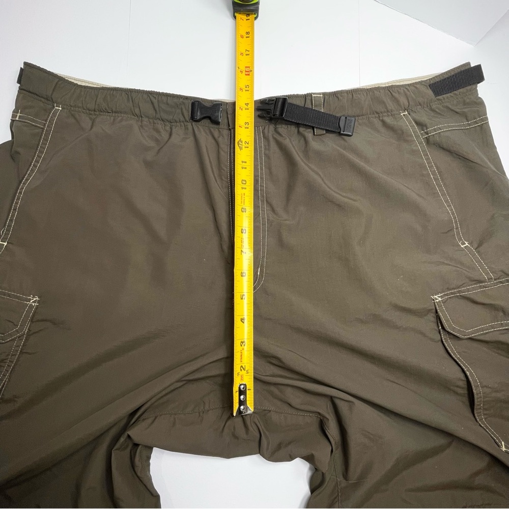 REI Mens Convertible Zip Off Leg Cargo Pants Brown Adjustable Belt Size XXL x 36 - Picture 10 of 11